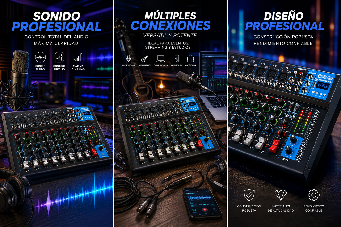 Consola de 7 canales