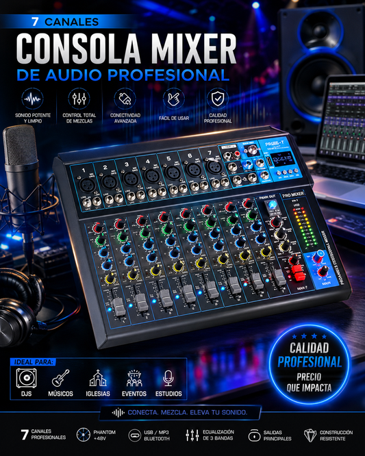 Consola de 7 canales